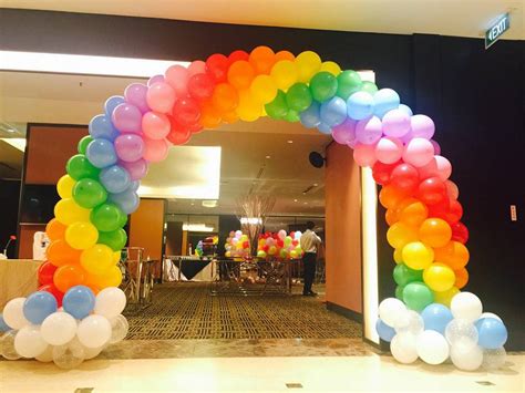 Rainbow Balloon Arch That Balloons