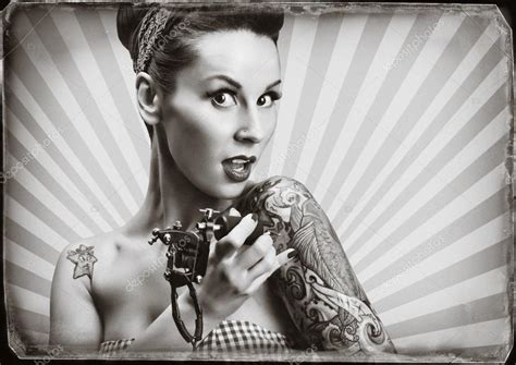 Photography Black Pin Up Girl Tattoo Pin Up Girl With Tattoos