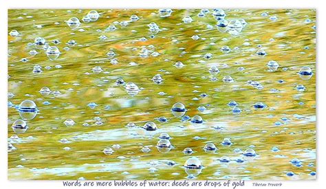 Words Are Mere Bubbles Of Water Photograph By Karen Cook Fine Art America