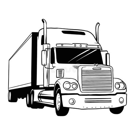 American Truck Stock Illustration Illustration Of Transportation