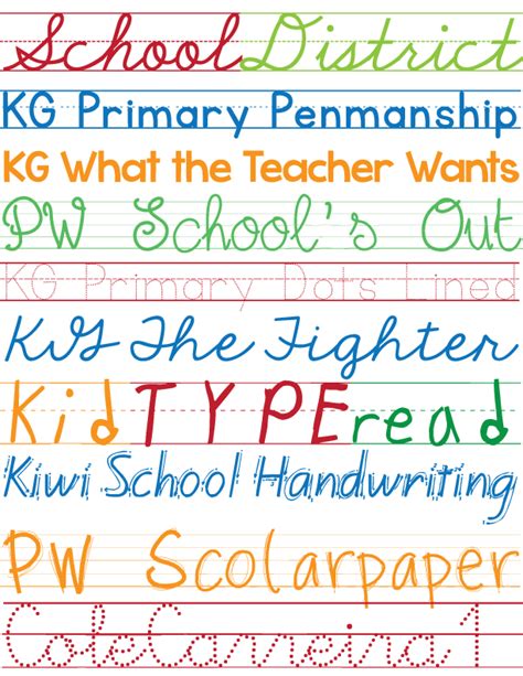 Teacher Script Font Fonts For Commercial Use Kp Fonts Bundle Teacher
