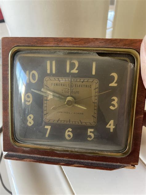 Vintage General Electric Telechron Clock Wood Case Model 7H228 EBay