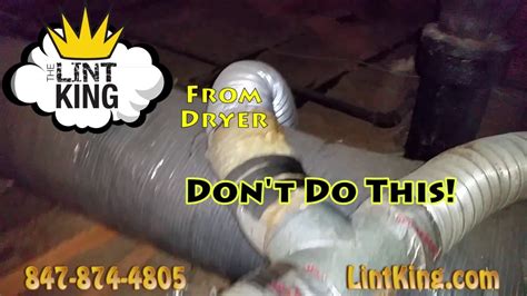 Carefully move your dryer back into place without crushing the dryer vent or molesting the gas line. Dryer Vent Cleaning - What's in Your Attic? - YouTube