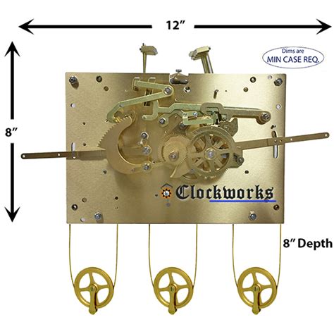 New 1171 850 Clock Movement By Hermle Clockworks Clockworks