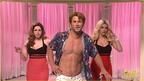 Chris Hemsworth Goes Shirtless For SNL S Porn Stars Sketch Photo