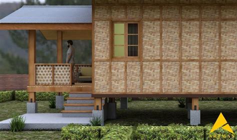 Pin By Gimini On Bahay Kubo Wooden House Design Bamboo House Design