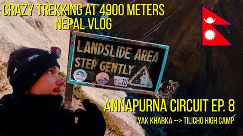 Another Landslide Zone More Dangerous Hiking In Nepal Yak Kharka To