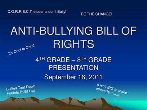 ppt anti bullying bill of rights powerpoint presentation free download id 9164467