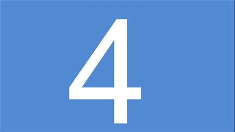 number 4 - YouTube