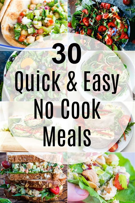 30 Quick And Easy No Cook Meals She Likes Food