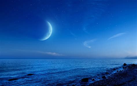 Night Beach Moon Wallpapers Hd Desktop And Mobile Backgrounds