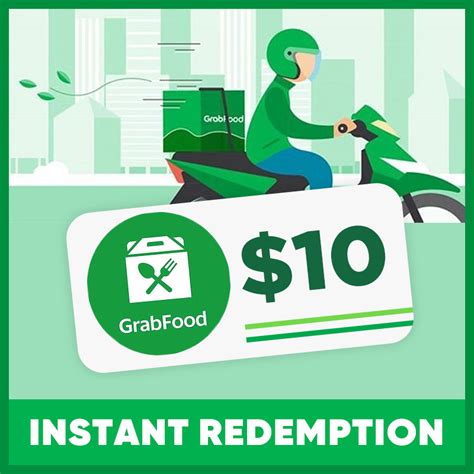Qoo10 10 Grab Food Voucher Instant Redemption Top Up And T Card