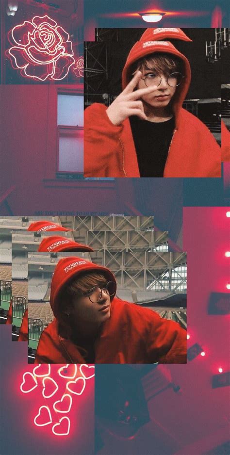 Jungkook #wallpaper #red #bts #jungkook #aesthetic | Bts ...
