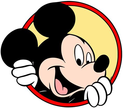 Disney Mickey Mouse Peeking Clip Art Library