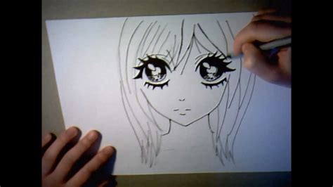 Anouk Draw A Manga Girl Big Eyes Youtube
