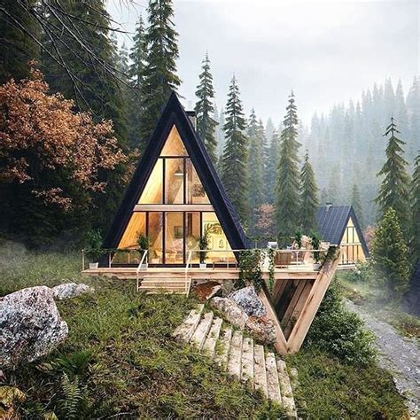 Современный домик в горах The Modern House In Mountains