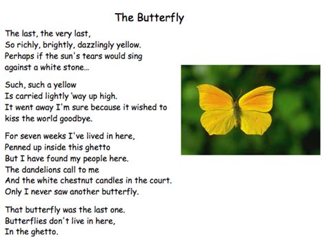 The Butterfly Poem Butterfly Poems Reading Projects Poems