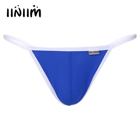 Gay Mens G String Underwear Breathable Bulge Pouch Low Rise Briefs
