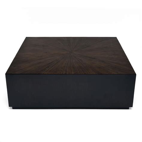 Contemporary coffee table and end tables. Monoblock Coffee Table (Square) - Ebony in 2020 | Large ...