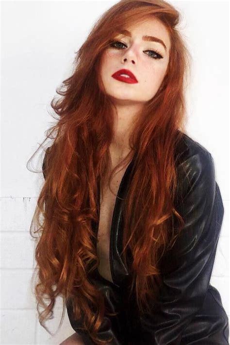 Hair Color Medium Reddish Tone Redhair Longhair Wavyhair