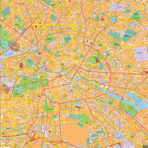 Digital City Map Centre Of Berlin 187 The World Of