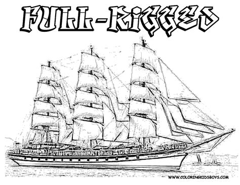 Pirate Ship Coloring Pages To Download And Print For Free