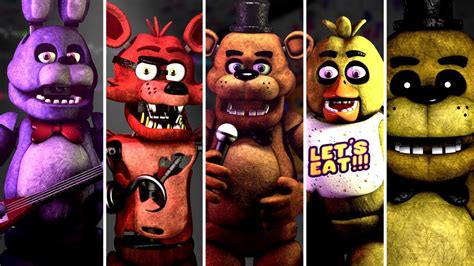 Fnaf 1 Characters Sing The Fnaf Song Youtube