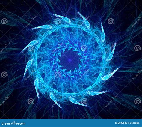 Fractal With Star Abstract Design Background Stock Illustration