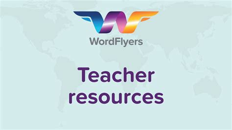 Wordflyers Teacher Resources Youtube