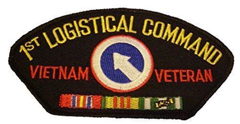 Us Army First 1st Logistical Command Vietnam Veteran Patch W Ribbons