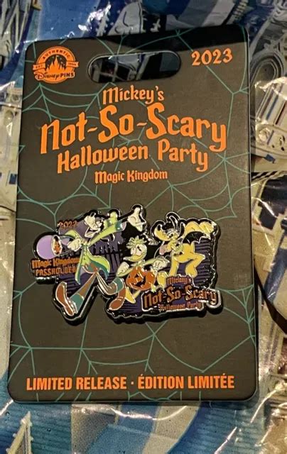 Disney Mickeys Not So Scary Halloween Party 2023 Passholder Goofy Pin