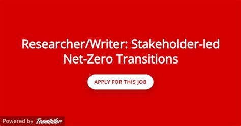 Victoria Marquez Mees On Linkedin Researcherwriter Stakeholder Led Net Zero Transitions