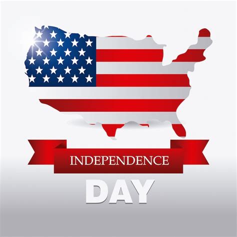 Happy Independence Day Juli Usa Design Kostenlose Vektor