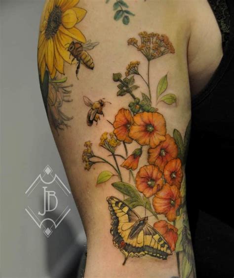 Top 51 Best Wildflower Tattoo Ideas 2021 Inspiration Guide
