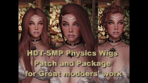 Skyrim Se Hdt Smp Physics Wigs Patch And Package For Great Modders
