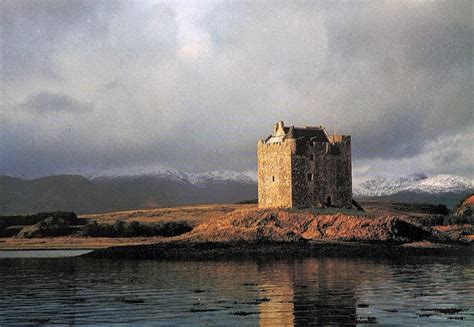 Castle Stalker Loch Laich Nr Port Appin Argyll Scotland Routdoors