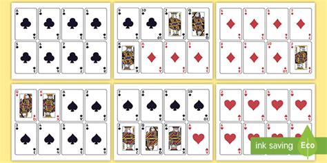 Printable Playing Cards Elementary Math Games And Resources
