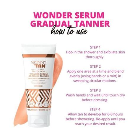 Skinny Tan Tan Tone Wonder Serum Gradual Tanner 200Ml Skin Superdrug