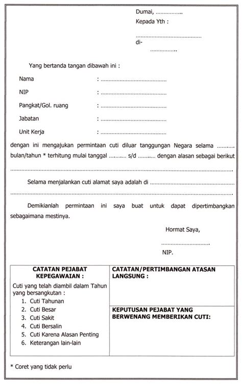 Semarang, july 8, 2020 subject: Contoh Surat Rasmi Cuti Sakit Sekolah - Download Kumpulan Gambar
