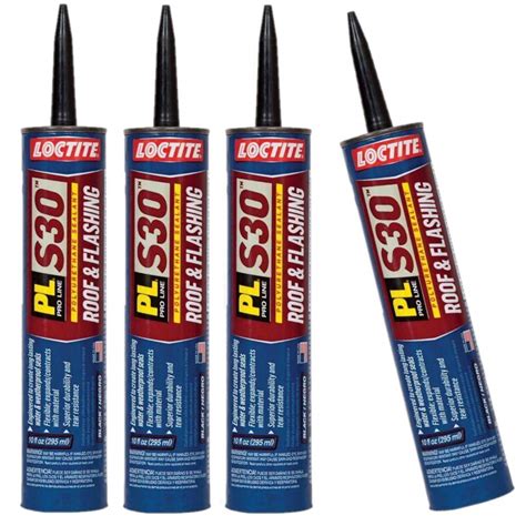 Loctite Pl S30 Black Roof And Flashing Sealant 10 Fluid Ounce Cartridge