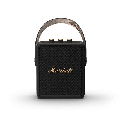 Marshall Stockwell Ii Portable Bluetooth Speaker Black And Brass