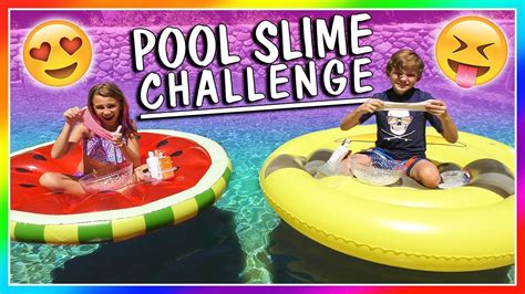 Swimming Pool Slyme Challenge We Are The Davises Youtube