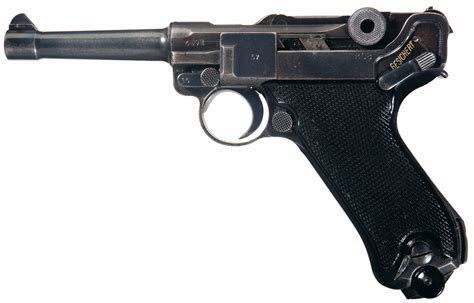 World War Ii Mauser Byf Code 1941 Production P08 Luger Black Widow