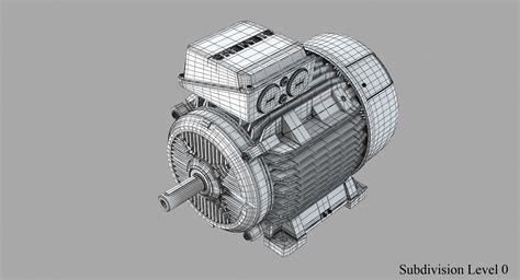 Siemens Electric Motor 3d Model