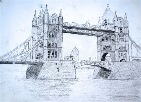 Claires Art Tower Bridge Sketch London