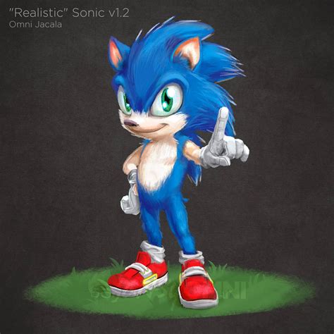 Realistic Sonic The Hedgehog V12 By Hextupleyoodot On Deviantart