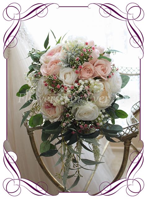 Maddison Bridal Cascade Bouquet | Artificial Bridal Bouquets & Packages - Flowers For Ever After