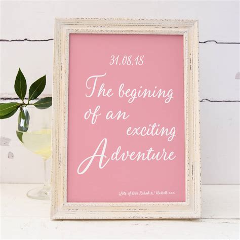 The Start Of An Adventure Feel Good A4 Print By A Touch Of Verse