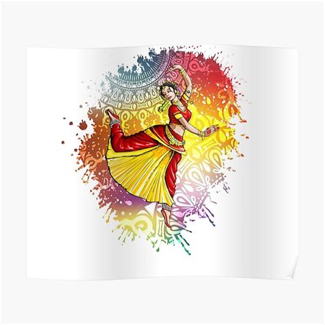 Bharatanatyam Indian Classical Dance Art Poster For Sale By Karthicksaravan Redbubble
