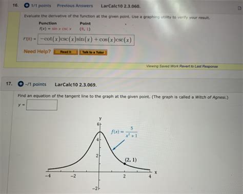 Solved Complete The Table To Find The Derivative Of The